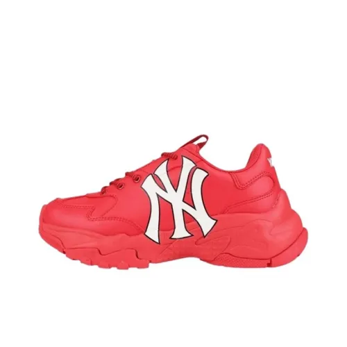 MLB Big Ball Chunky Амортизация Противоскользящие Увеличение Высоты Низкие Кеды Унисекс Красный