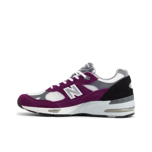 New Balance NB 991 Series Low Топ Повседневные Беговые Кроссовки Мужские Фиолетовые