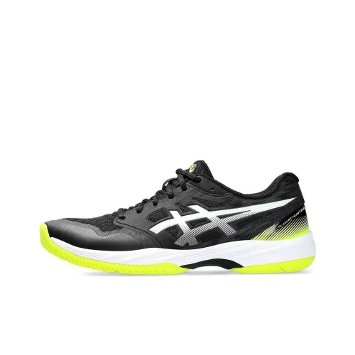 Asics Gel Court Hunter 3 Устойчивый к истиранию Дышащая Низкий Топ Бадминтонная Обувь Мужская Черный Желтый