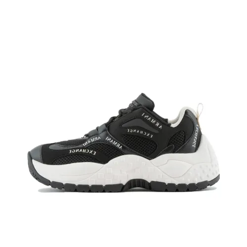 ARMANI EXCHANGE Low Top Cuff Sneakers Black Women's