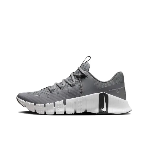 Nike Free Metcon 5 TB Амортизаторы Шок Устойчивые к Сцеплению Устойчивые к Износу Низкий Топ Тренировочные Кроссовки Мужские Серый Белый
