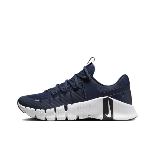 Nike Free Metcon 5 TB Амортизаторы Шок Устойчивые к Сцеплению Устойчивые к Износу Низкий Топ Тренировочные Кроссовки Мужские Синий Белый