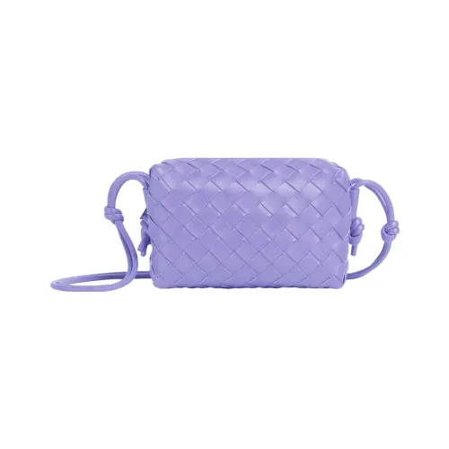 Bottega Veneta Loop Sheepskin Camera Bag Сумка для хранения Сумка через плечо Женская Кристально-фиолетовый