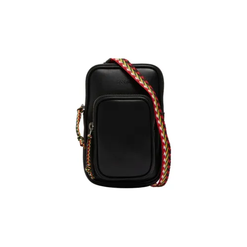 Lanvin Сумка через плечо из телячьей кожи мужская черная