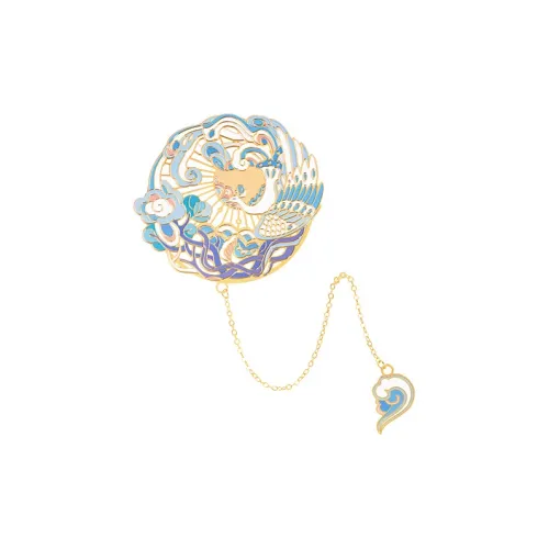 Gongtingbaobei Китайская модная тенденция Companion Bird Пара Традиционный китайский стиль Металлическая Закладка Мерч по IP