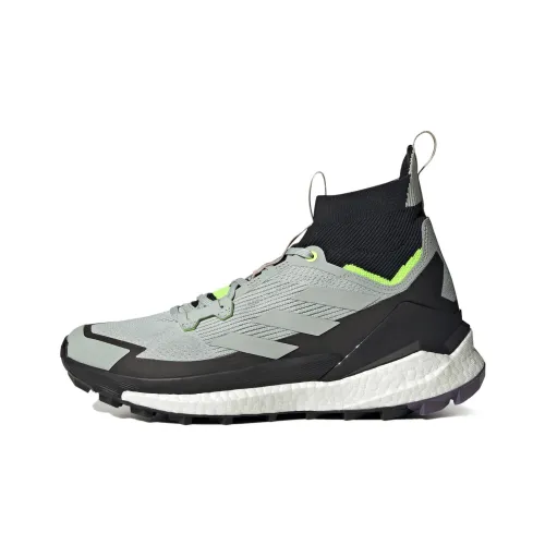 adidas Terrex FREE HIKER 2,0 Амортизация Износостойкий MID Топ Уличная обувь Мужская Серый