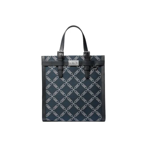 MICHAEL KORS Hudson Ткань Тоут Сумка Сумка для покупок Сумка Большая Женская Синяя