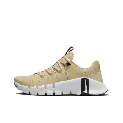 Nike Free Metcon 5 TB Амортизаторы Шок Устойчивые к Сцеплению Устойчивые к Износу Низкий Топ Тренировочные Кроссовки Мужские Коричневый Белый