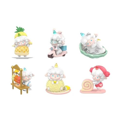 TOP TOY Кудрявый Овца'S Gourmet Street Collection Слепые коробки Один Mystery Коробка Целая коробка 6 шт