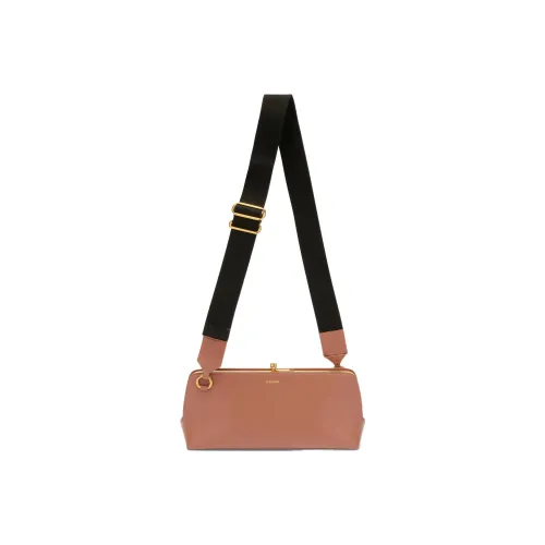 JIL SANDER Телячья кожа Конверт Сумка Плечевая Сумка Маленькая Женская Коричневая