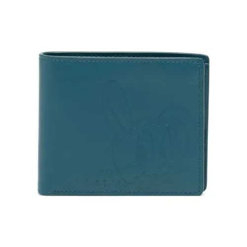 Paul Smith Телячья кожа Кошелек Мужской Синий Зеленый