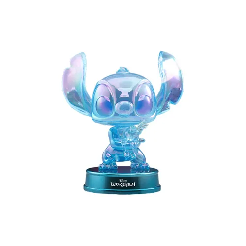 Hot Toys Lilo Stitch Ani Holographic Edition COSBABY Mini Collector Кукла Фигурки в стиле Chibi Stitch And Little Золотой 13 см