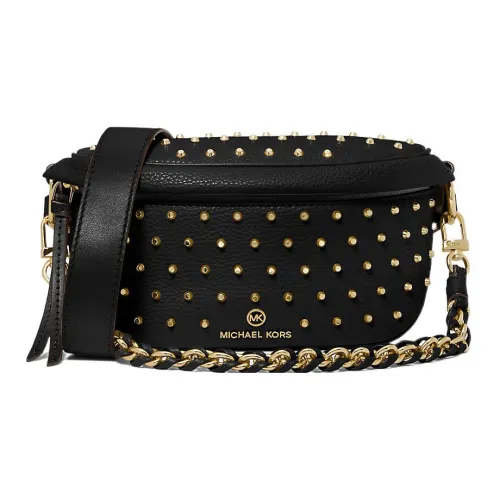 MICHAEL KORS Slater Полиуретан Бананка Сумка через плечо Экстра Маленькая Женская Черная