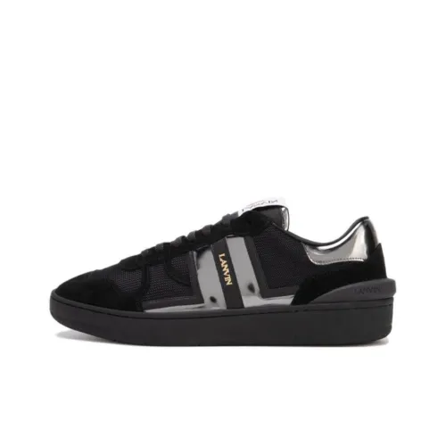 Lanvin Скейтборд Кроссовки Низкие Top Глина Черный/Серебряный Мужской