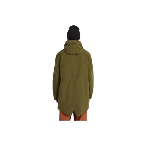 Timberland Темно-оливково-зеленый Мужской Парки