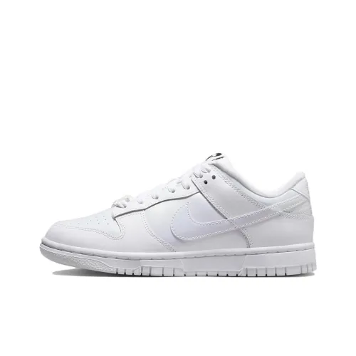 NIKE Dunk Кроссовки для скейтбординга Низкие Белые Женские