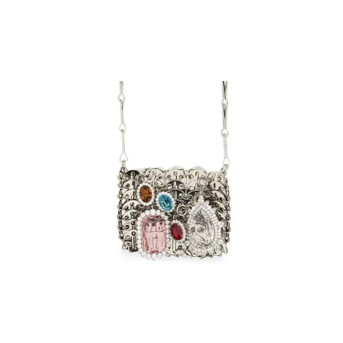 Paco Rabanne Латунь Сумка через плечо Женская Серебряная