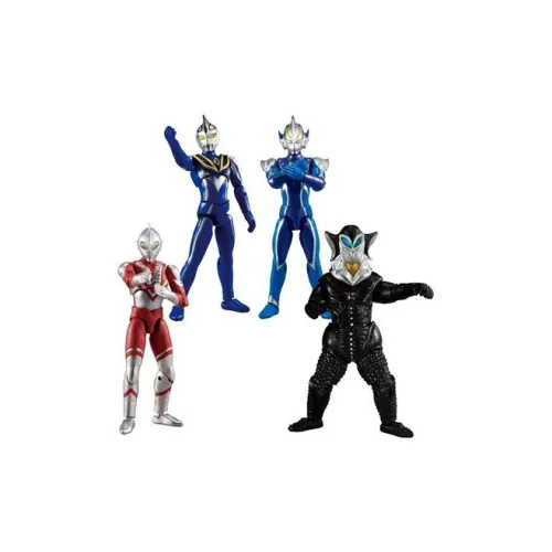 BANDAI Ultraman Characters Collection Стандарт Seventh EDITION Играть Food Одиночная капсульная игрушка Целая коробка 4 шт
