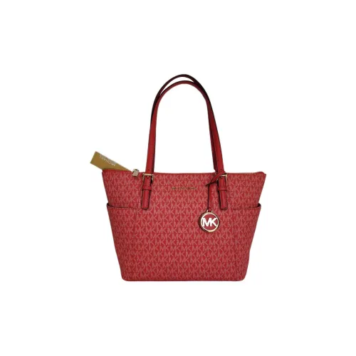 MICHAEL KORS Поливинилхлорид Тоут Сумка Сумка для покупок Сумка среднего размера Женская Sangria Искрящийся Вино Цвет
