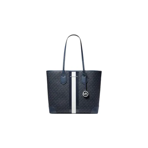 MICHAEL KORS Холст Цветной Холст Тоут Сумка Сумка для покупок Сумка через плечо Сумка Большая Женская Многоцветная Черная