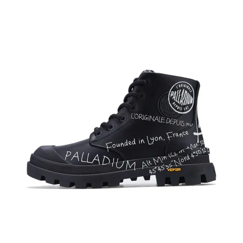 Palladium Pampa Crew Martin Boot Женские Черный Белый
