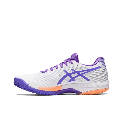 Asics Solution Speed FF 2 Амортизация Низкий Топ Теннисные Кроссовки Женские Белый Фиолетовый