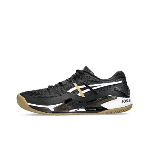 Asics Gel Resolution 9 Теннисные Кроссовки Низкие Черные Коричневые Мужские