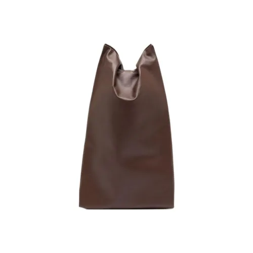 THE ROW Клатч из коровьей кожи маленький женский коричневый