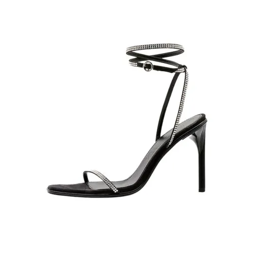Lanvin one Ремень Сандалии Серебристые Женские