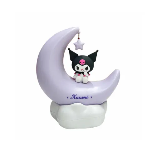 Miniso x Sanrio Kuromi Moon Buds Sweet Dreams LED Светильник Вверх Декоративный Милый Ночной Светильник Фигурки в стиле Chibi
