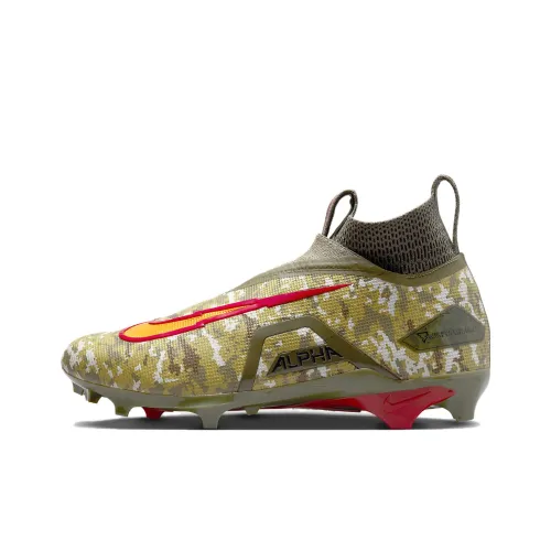 Nike Alpha Menace Shock Absorbers Slip-Resistant Abrasion-Resistant Футбольные бутсы Мужские Зеленый Красный Желтый