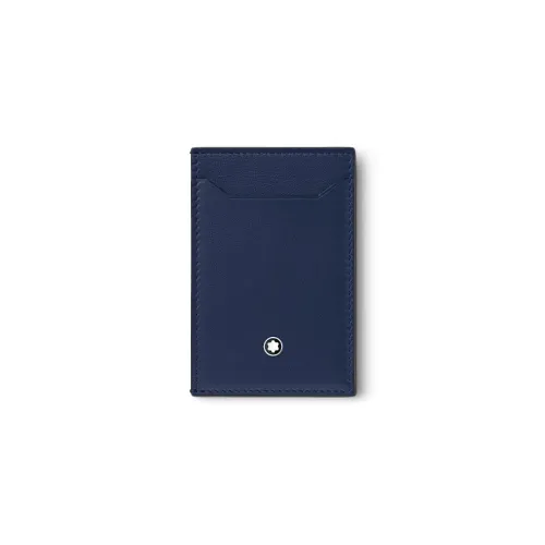 MONTBLANC Meisterstuck Full Коровья кожа Зернистая текстура Держатель для карт Мужской Чернильно-синий