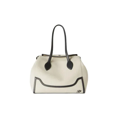 Loro Piana Хлопок лен смесь сумка большая женская бежевый