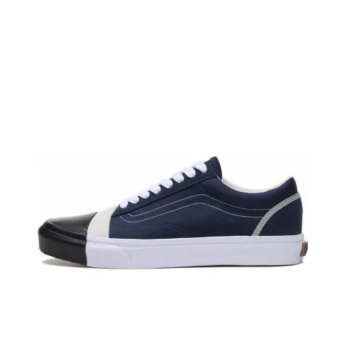 Alwayth x Vans Old Skool Амортизация Устойчивый к истиранию Легкий Низкий Топ Скейтборд Кроссовки Унисекс Синий Черный