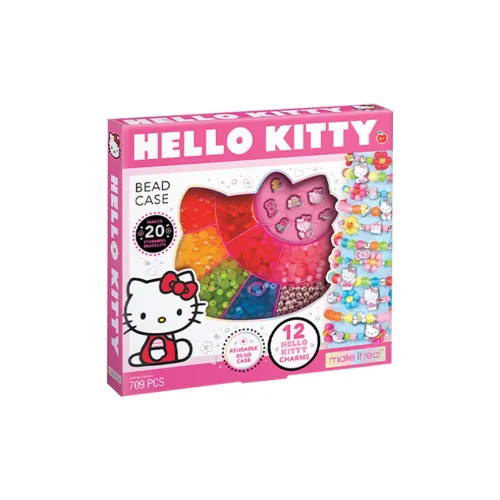 MAKE IT REAL Мэй RUI Браслет DIY Детский Бусины Материал Ювелирные украшения Toy Hello Kitty Ювелирные украшения Чемодан Игрушки