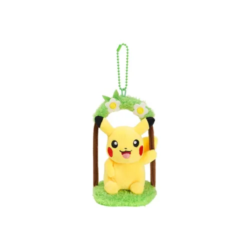 POTDEMIEL Pokemon GO Пикачу Колесо для катания Украшение Куклы Плюшевый Брелок 14,5 см Высота