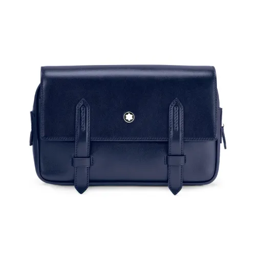 MONTBLANC Meisterstuck Full Коровья кожа крупнозернистая Курьерская сумка Сумка через плечо Стандартная Мужская Чернильно-синий