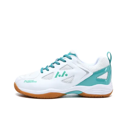 LEFUS Низкий Топ Бадминтон Обувь Унисекс Белый Зеленый Синий