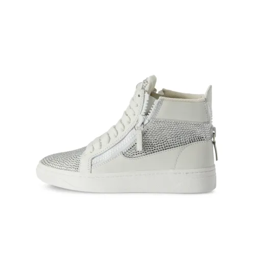 Giuseppe Zanotti GZ Gz94 Высокие Кроссовки для скейтбординга Женские Белые