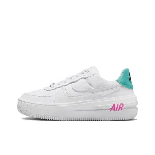 Nike Air FORCE 1 PLT.AF.ORM противоскользящие устойчивые к истиранию низкие кроссовки для скейтбординга женские белые