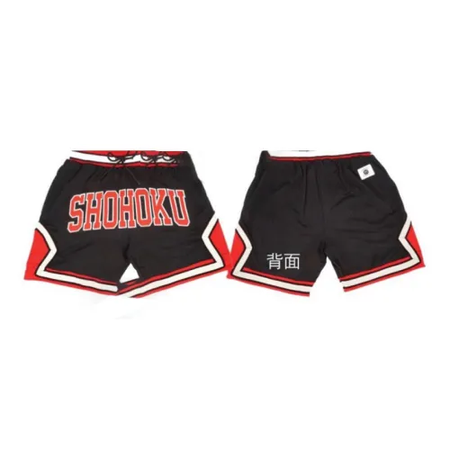 TOEI ANIMATION SLAM DUNK Theater EDITION Shuimogou Team Name Вышивка Font Спортивные шорты Мерч по IP Красный Черный