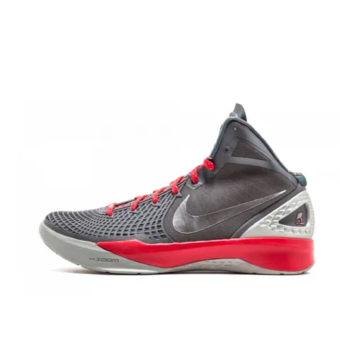 nike Hyperdunk 2011 Slip-resistant Abrasion-resistant MID Баскетбольные кроссовки Unisex Серый Красный