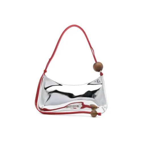 Jacquemus Лакированная кожа Сумка через плечо Мини Женская серебряная