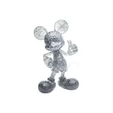 Микки - Прозрачный белый с блестками, цвет 28 см