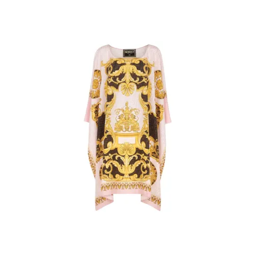 FENDI Длинное платье с длинными рукавами женское многоцветное