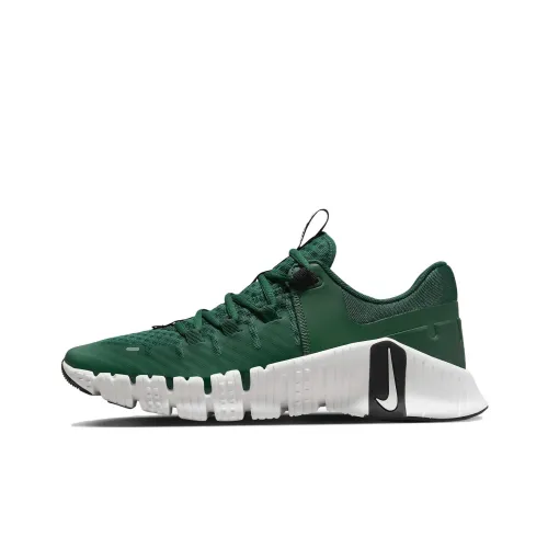 Nike Free Metcon 5 TB Амортизаторы Шок Устойчивые к Сцеплению Устойчивые к Износу Низкий Топ Тренировочные Кроссовки Мужские Зеленый Белый