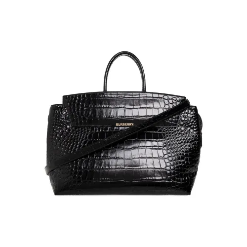 Burberry Лакированная кожа Телячья кожа Сумка через плечо Сумка Женская Черная