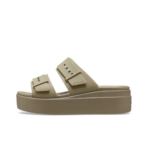 Crocs Слипоны Женские Хаки