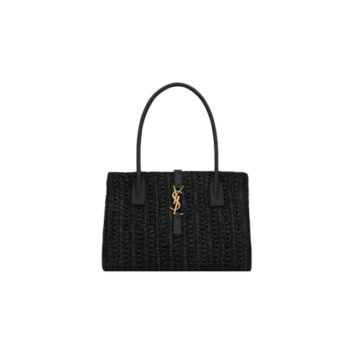 SAINT LAURENT Рафия Волокно Сумка Стандартная Женская Черная
