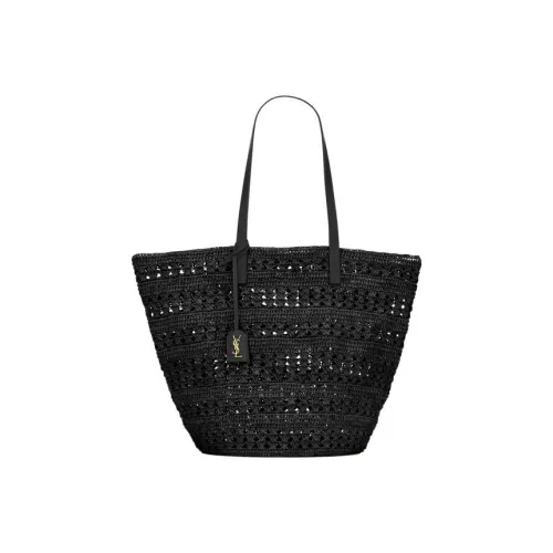 SAINT LAURENT Рафия Basket Сумка Средний Женские Черный